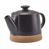 Kava Black Stoneware Teapot